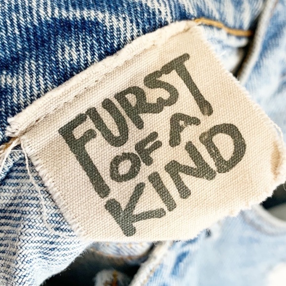 Furst Of A Kind Vintage Levi's High Waist Cut Off Denim Jean Shorts - Picture 3 of 4